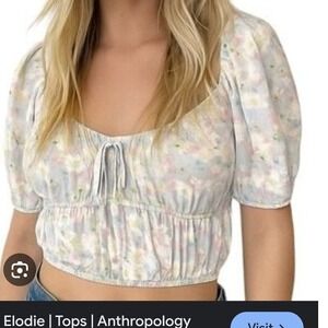 Elodie‎ Light Floral Puff Sleeve Top